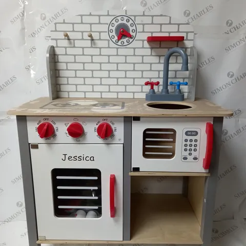 UNBRANDED KIDS PLAY KITCHEN WITH OVEN WITH PERSONALISED NAME - COLLECTION ONLY