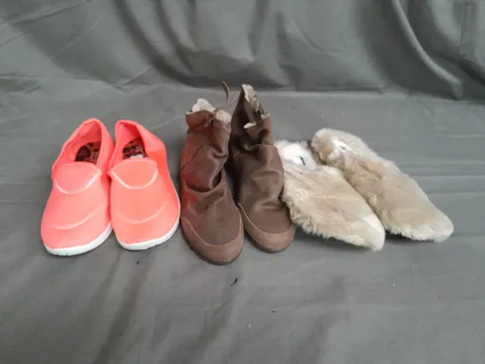 APPROXIMATELY 10 PAIRS OF ASSORTED WOMEN SHOES IN VARIOUS STYLES AND SIZES 