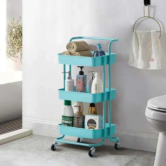 BOXED HULEY MARBLE KITCHEN TROLLEY