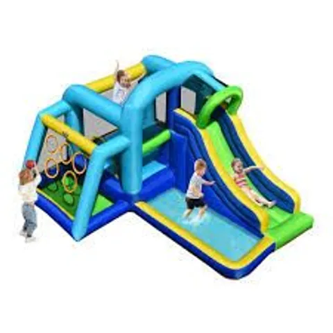 BOXED COSTWAY 5-IN-1 KIDS INFLATABLE CLIMBING BOUNCE HOUSE WITHOUT BLOWER (1 BOX)