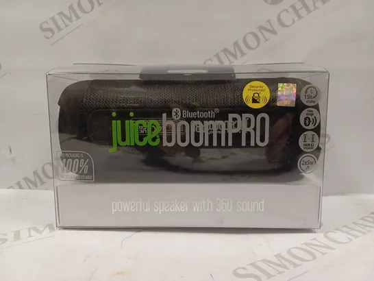 JUICEBOOMPRO PORTABLE BLUETOOTH SPEAKER 