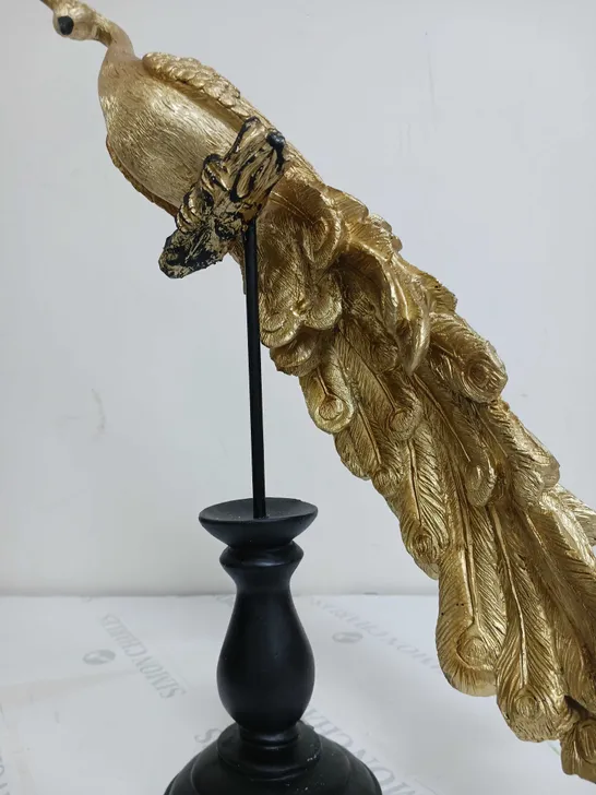BOXED ALISON CORK GOLD PEACOCK DECOR 4633372Simon Charles Auctioneers