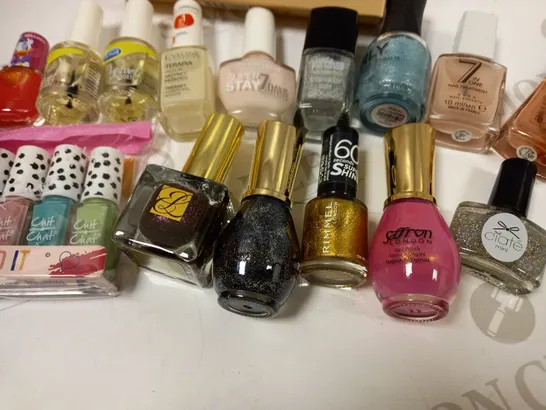 PREMIUM BRANDED NAIL POLISH ASSORTMENT APPROX. 20 ITEMS 