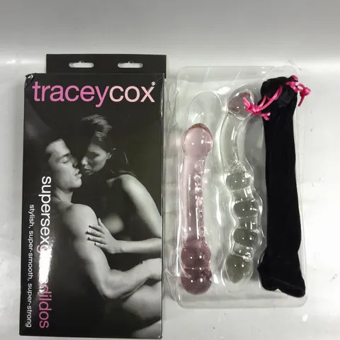 BOXED TRACEY COX SUPERSEX GLASS DILDOS 