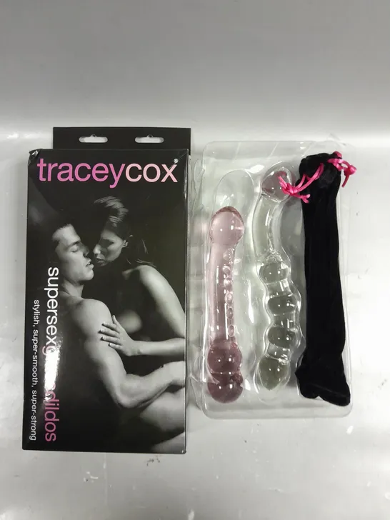 BOXED TRACEY COX SUPERSEX GLASS DILDOS 