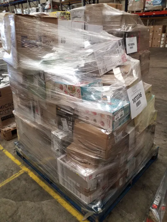 PALLET OF APPROXIMATELY 53 UNPROCESSED RAW RETURN HOUSEHOLD AND ELECTRICAL GOODS TO INCLUDE;