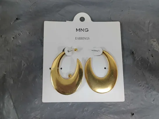 MANGO LARGE HOOP DETAIL EARRINGS