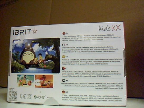 BOXED AND SEALED IBRIT KIDS KX 7" KIDS TABLET 