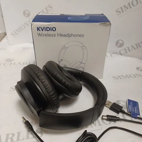 KVIDIO BLUETOOTH WIRELESS HEADPHONES 