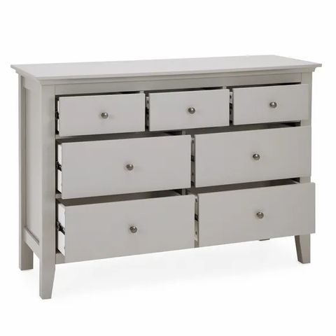 BOXED LYNTON 7 DRAWER CHEST GREY (2 BOXES)