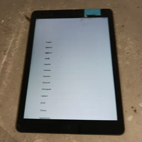 APPLE IPAD AIR SPACE GREY - MODEL A1474 