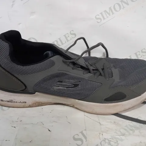 SKECHERS MEN'S CHARCOAL SKECH-AIR TRAINERS - SIZE 11