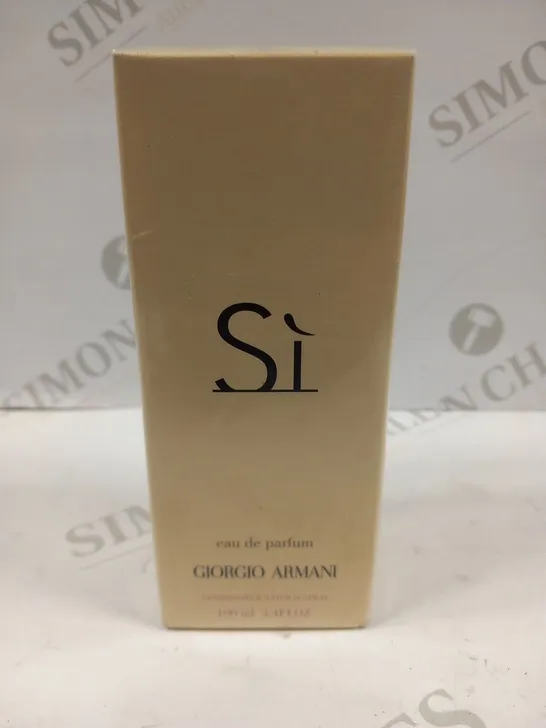 BOXED AND SEALED SI EAU DE PARFUM GIORGIO ARMANI 100ML