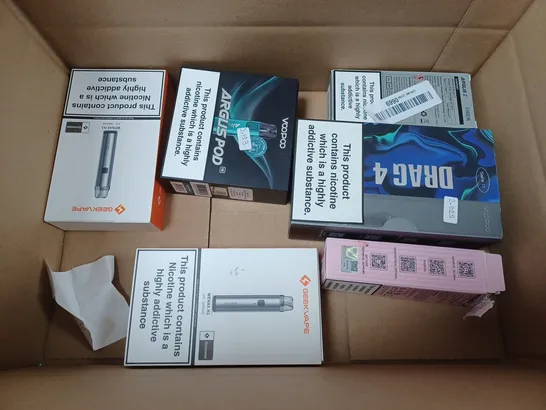 LOT OF 16 ASSORTED E-CIGS TO INCLUDE VAPORESSO, GEEKVAPE AND VOOPOO