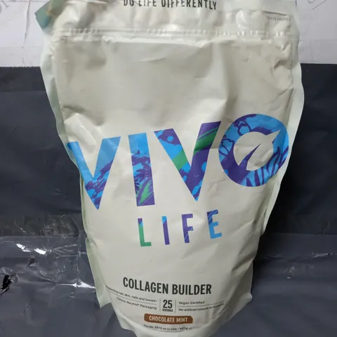 SEALED VIVO LIFE COLLAGEN BUILDER IN CHOCOLATE MINT 950G