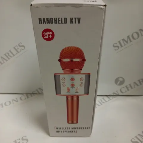 BOXED HANDHELD KTV WIRELESS MICROPHONE HIFI SPEAKER 