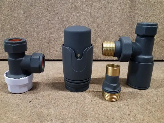 BOXED DESIGNER ANGLED RADIATOR VALVES 15MM×1/2"