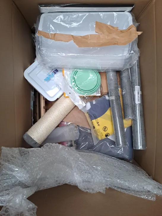 APPROXIMATELY 15 ASSORTED HOUSEHOLD PRODUCTS TO CONTAIN PICTURE FRAME, DEWALT, REFUEL FOOD CONTAINER ETC 