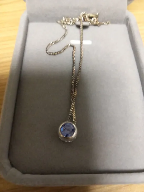 BOXED SAY IT WITH DIAMONDS BIRTHSTONE NECKLACE(DECEMBER)