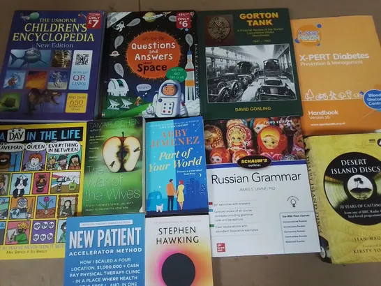 LARGE QUANTITY OF ASSORTED BOOKS TO INCLUDE WORLD OF POLAR BEAR, THE RISEN SHARD AND A YEAR IN THE COUNTRY  - COLLECTION ONLY