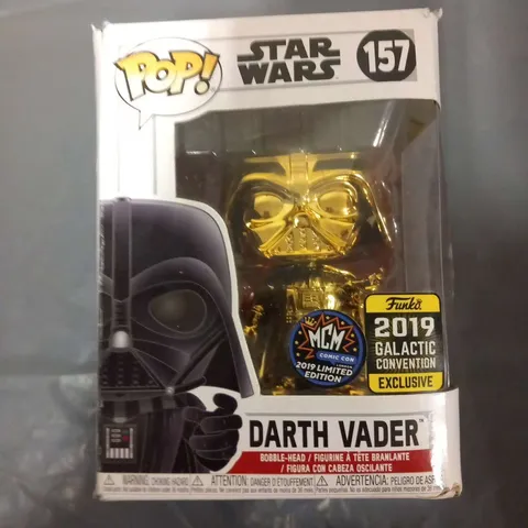 BOXED POP! STAR WARS 157 DARTH VADER BOBBLE HEAD MGM COMIC COM 2019 LIMITED EDITION