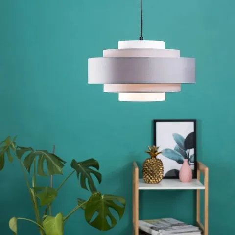 BOXED 19.5CM H LINEN DRUM PENDANT SHADE (1 BOX)