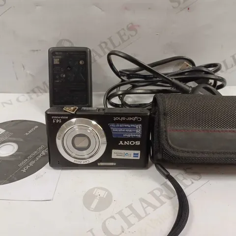 SONY DSC-W550 CAMERA WITH CASE - BLACK