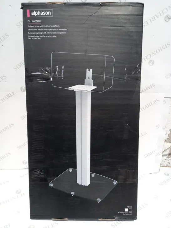 BOXED ALPHASON P5 FLOOR STAND WHITE AS5003W 