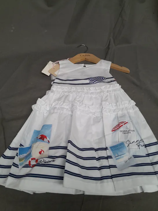 LAPIN HOUSE SANTORINI POLAROID DRESS - 3 YEARS