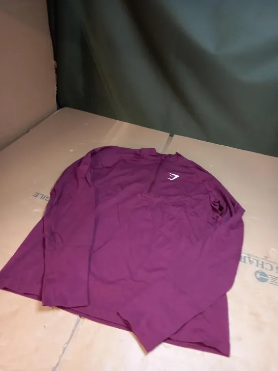 PURPLE GYMSHARK GYM JACKET SIZE S 