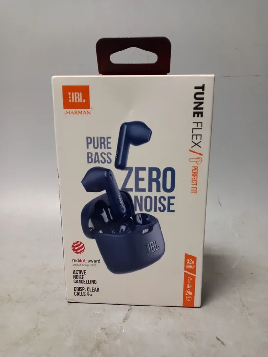 SEALED JBL TUNE FLEX IN-EAR BLUETOOTH HEADPHONES BLUE