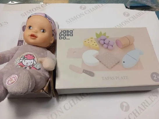 BABY ANNABELLE SLEEP WELL FOR BABIES AND JABA DABA DO TAPAS PLATE