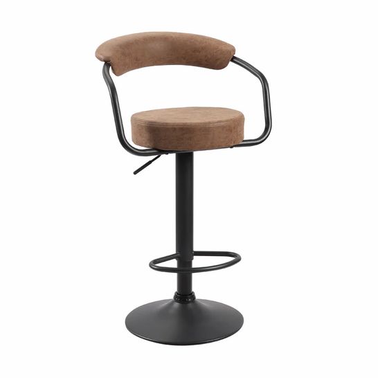 BOXED DESIGNER GHENT HEIGHT ADJUSTABLE SWIVEL BAR STOOL 