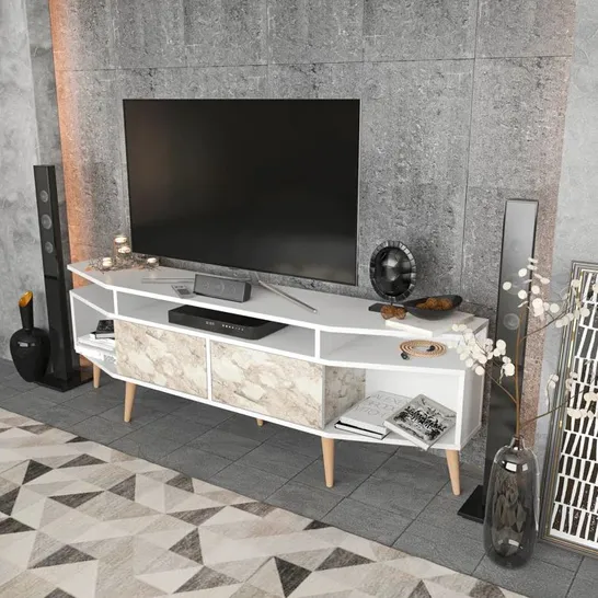 BOXED GARCES TV STAND FOR TV'S UP TO 70"