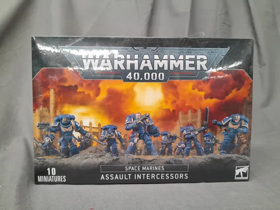 BOXED WARHAMMER 40K SPACE MARINES - ASSAULT INTERCESSORS (PACK OF 10 MINIATURES)