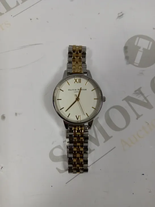 OLIVIA BURTON GOLD/SILVER EFFECT CHAIN LINK LADIES WATCH 