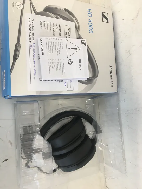 BOXED PAIR OF SENNHEISER HD 400 S HEADPHONES 