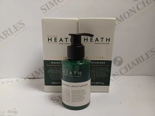 BOX OF 2 HEATH OIL CONTROL MOISTURISER - 2X100ML