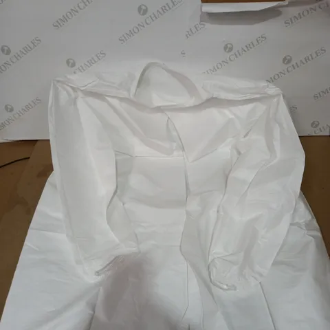 LOT OF APPROXIMATELY 50 DISPOSABLE PROTECTIVE WHITE GOWNS 