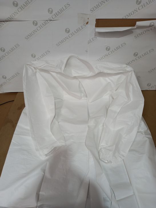LOT OF APPROXIMATELY 50 DISPOSABLE PROTECTIVE WHITE GOWNS 