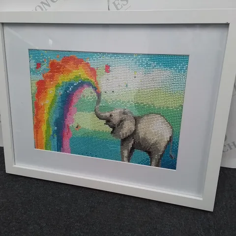 FRAMED ELEPHANT PICTURE 