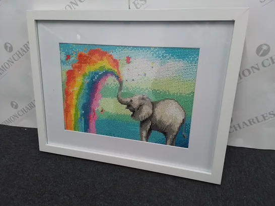 FRAMED ELEPHANT PICTURE 