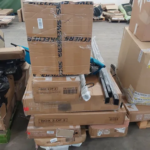 PALLET OF ASSORTED FURNITURE PARTS AND CONSUMER GOODS 