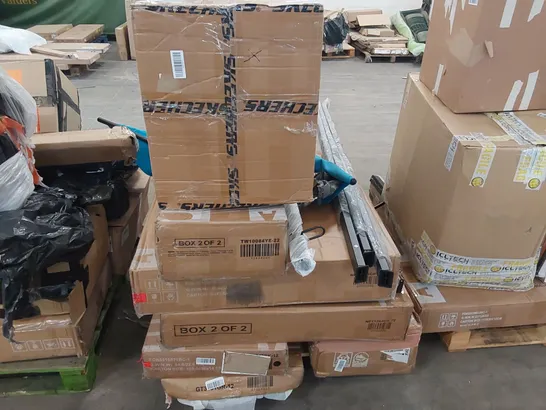 PALLET OF ASSORTED FURNITURE PARTS AND CONSUMER GOODS 