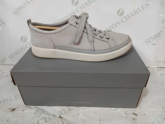 VIONIC ESSENCE WINNY LACE UP TRAINERS IN GREY LEATHER UK SIZE 6