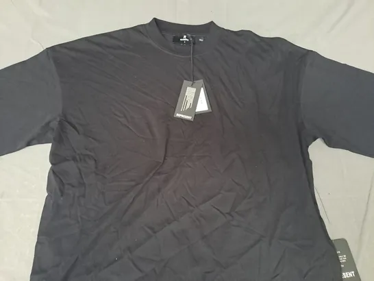 REPRESENT INITIAL OVERSIZED BOXY T-SHIRT IN BLACK SIZE SMALL