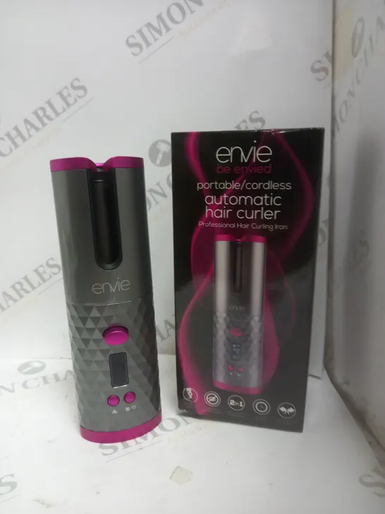 BOXED ENVIE CORDLESS AUTOMATIC HAIR CURLER 