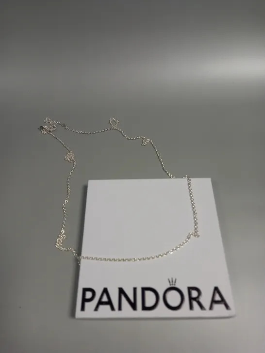 BOXED PANDORA SILVER CHAIN NECKLACE