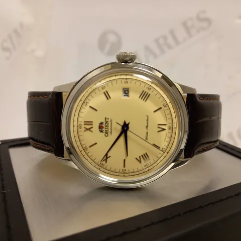 ORIENT VINTAGE STYLE LEATHER STRAP WATCH