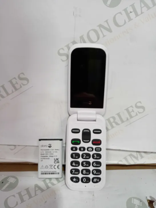 DORO 2404 MOBILE FLIP PHONE 2.4 INCH DISPLAY